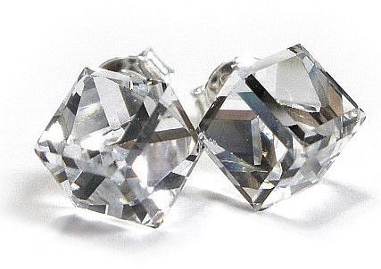 Swarovski Kolczyki Srebro CERTYFIKAT CRYSTAL