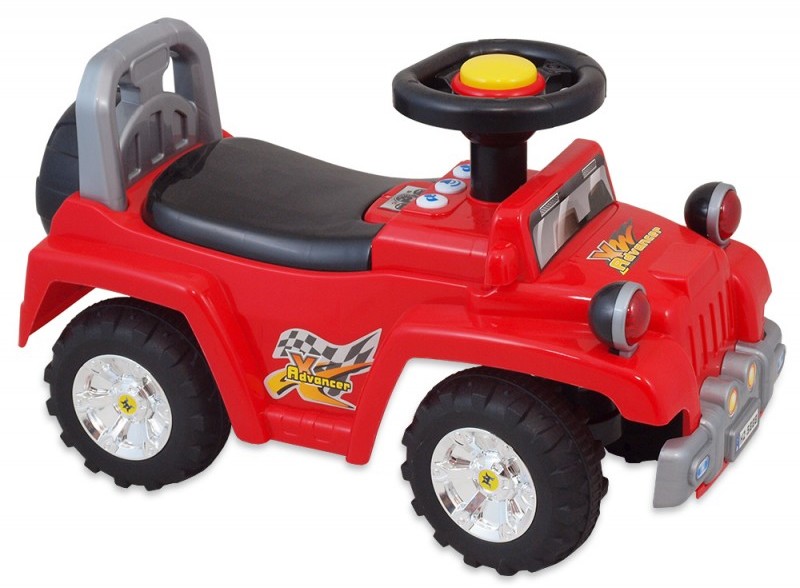 Baby Mix Pojazd jeżdzidełko JEEP HZ-553 red 44037