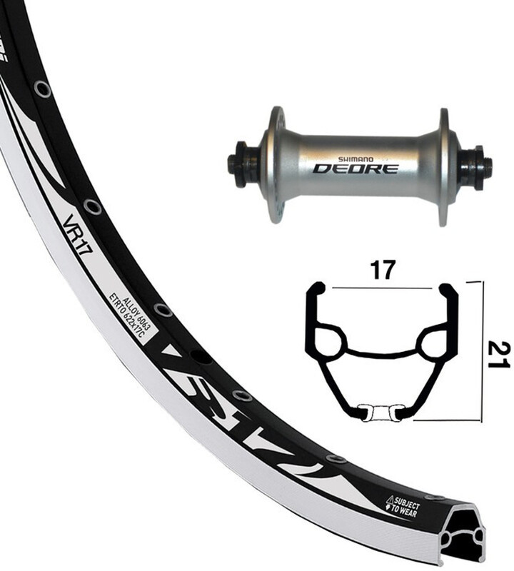 Rodi Rodi VR17 Przednie koło przód, 622-17, 36L, z Deore, silver  2020 Piasty miejskie i trekkingowe 2146527000