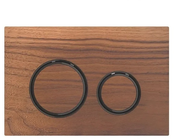 Geberit Sigma21 Przycisk spłukujący amerykański orzech włoski/czarny chrom 115.651.JX.1