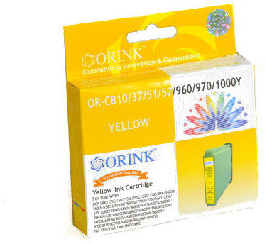 Tusz LC1000Y do drukarek Brother DCP 130C / 560CN / MFC235C / 460CN | Yellow | 15ml. CB970/1000/10Y OR
