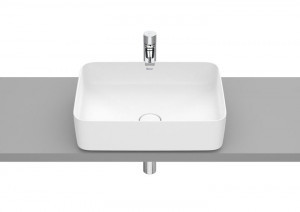 Roca A327530620 INSPIRA SQUARE Umywalka nablatowa 500X370 OCT FINECERAMIC BIAŁY MAT