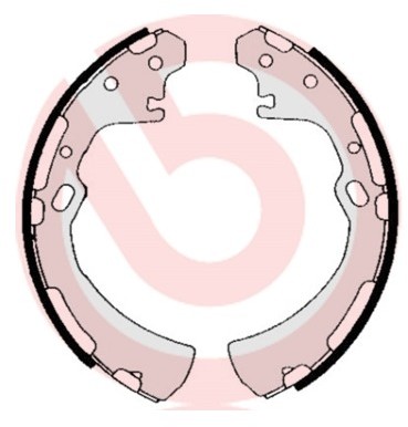 BREMBO Zestaw szczęk hamulcowych S 56 515