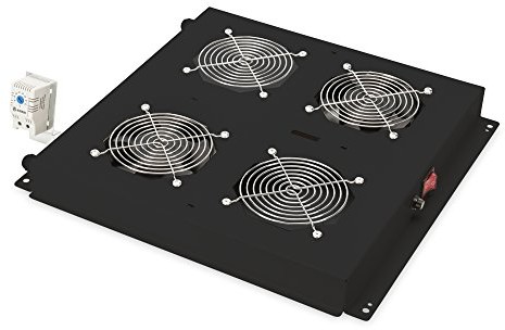 Digitus Professional DN-19 Fan-2-B-N włącznik dach wentylatory urządzenie do Unique sieci i Dynamic Basic, 2 wentylatory, termostat, czarna DN-19 FAN-2-B-N