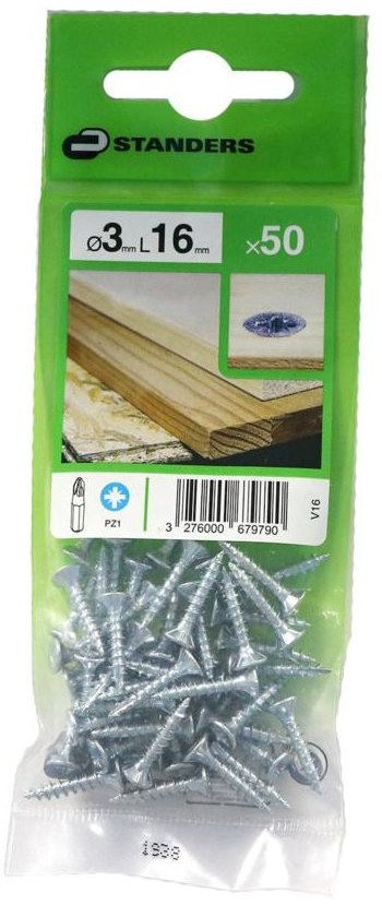 STANDERS Wkręt 3 x 16 mm 50 szt. STANDERS