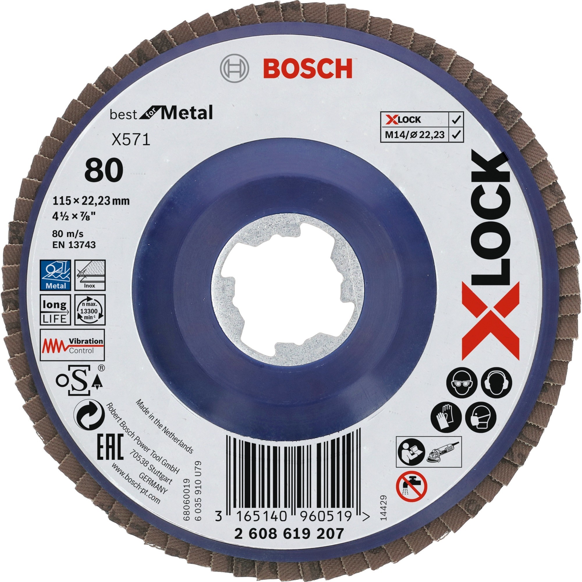 Bosch 2608619207, Grinding wheel 3165140960519
