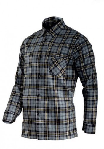 LAHTI PRO KOSZULA FLANELOWA SZARA 