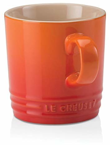Le Creuset 70303200900099 kamionka kubek do cappuccino, 200 ml piecowa czerwień