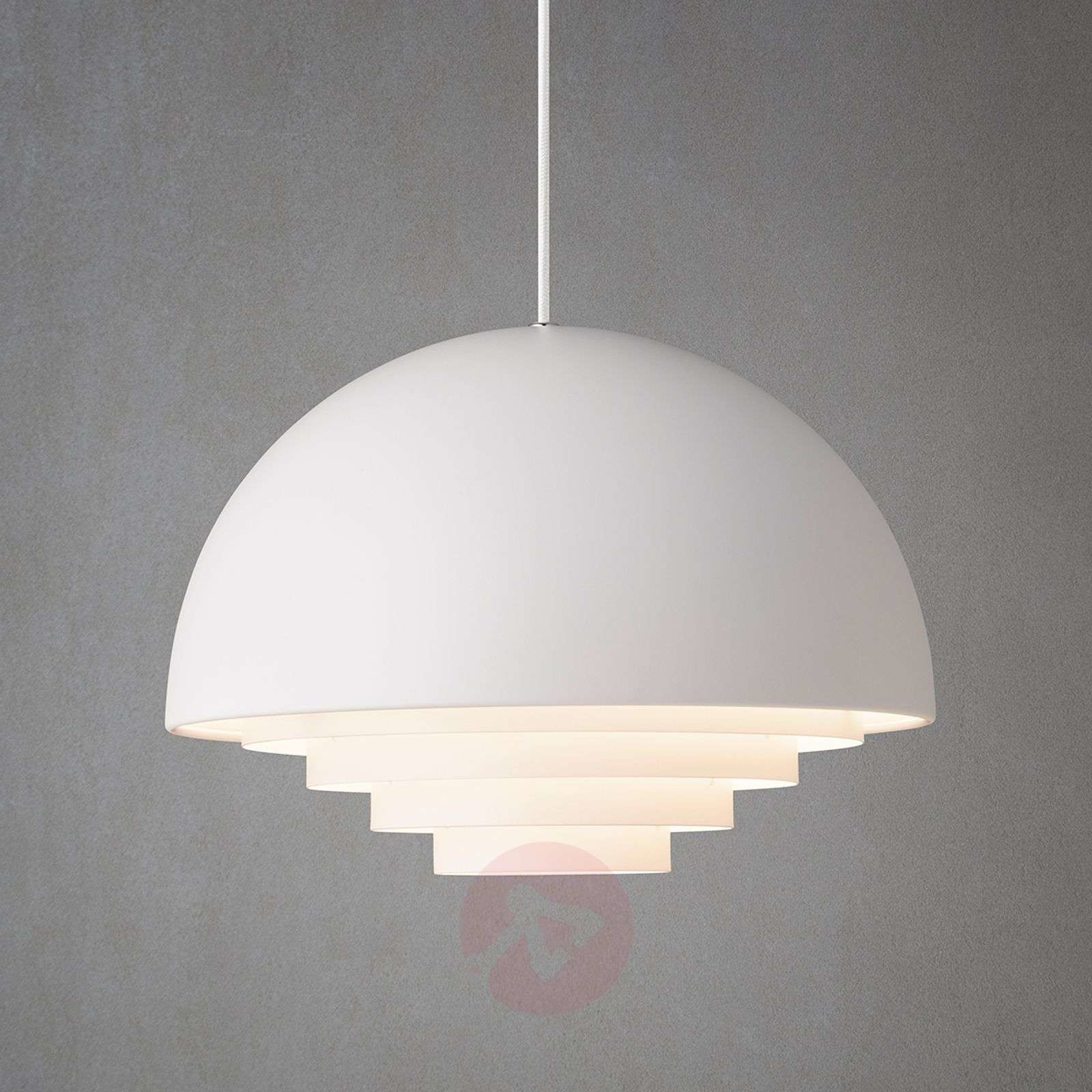 Herstal Weiße Pendelleuchte Motown, 36 cm