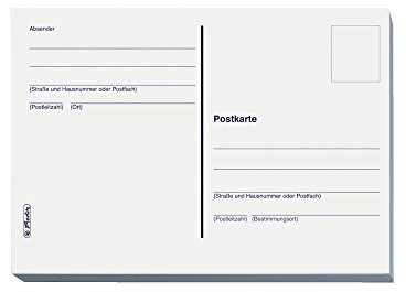 Herlitz 10666162 kartka pocztowa A6, 20 sztuk w trzonku 6248. 10666162