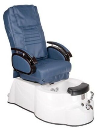 Bs fotel do pedicure z masażem br-3820d niebieski