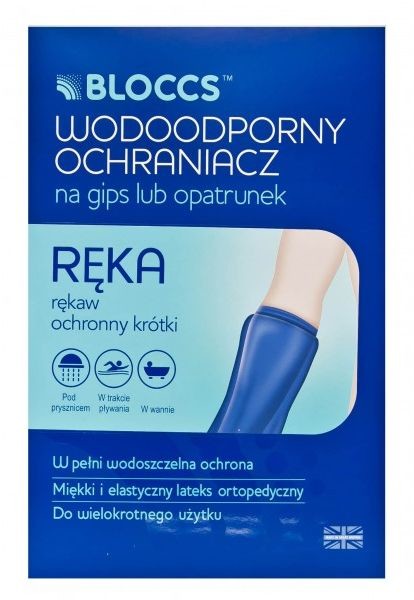 Bloccs Wodoodporna Osłona - OCHRANIACZ gipsu na rękę BLOCCS (bln)