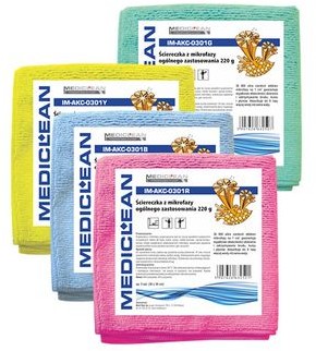 Medi Sept Ścierki z mikrofibry A5 żółte 220g 30x30 IM-AKC-0301Y