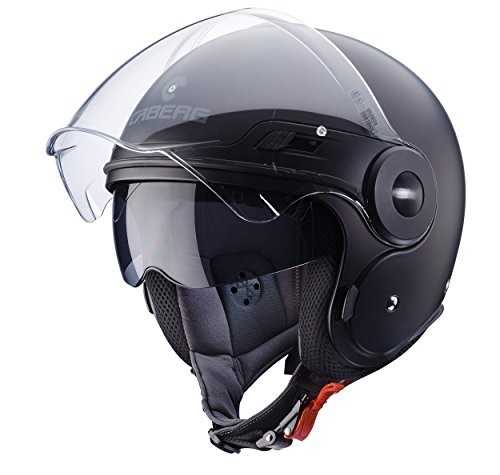 Caberg Lub chorobie parkinsona Uptown Legend motocykl Jet kask termoplastyczna  czarny matowy biały, L C6GC00A6