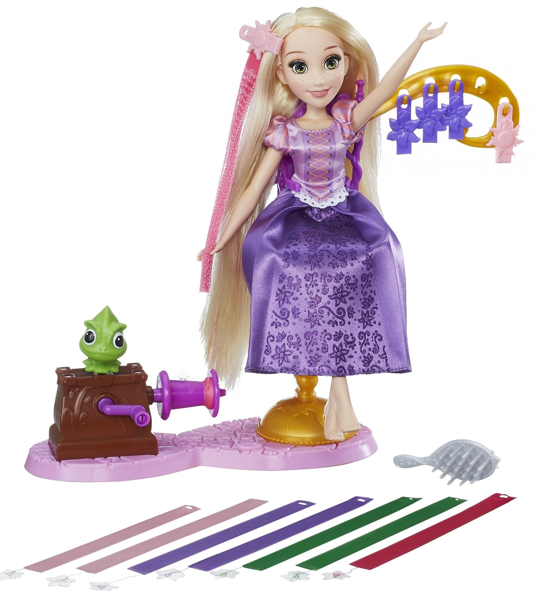 Disney Lalka Roszpunka z przedłużanymi włosami