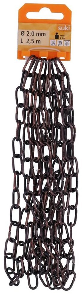 SUKI Łańcuch dekoracyjny 2 mm x 2.5 m 8kg brązowy