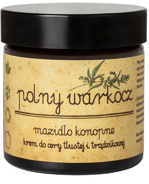 Mazidło Konopne Krem do Cery Tłustej i Trądzikowej Polny Warkocz 50ml
