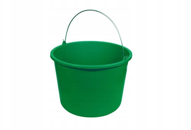 Wiadro Plastikowe Zielone 16 Litrów
