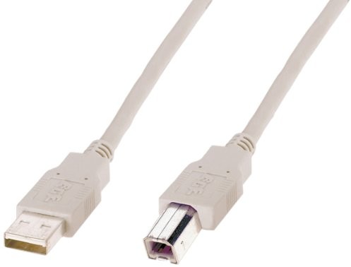 ASSMANN USB2.0 Anschlusskabel 3 m USB A to USB B Beige Bulk AK-300105-030-E