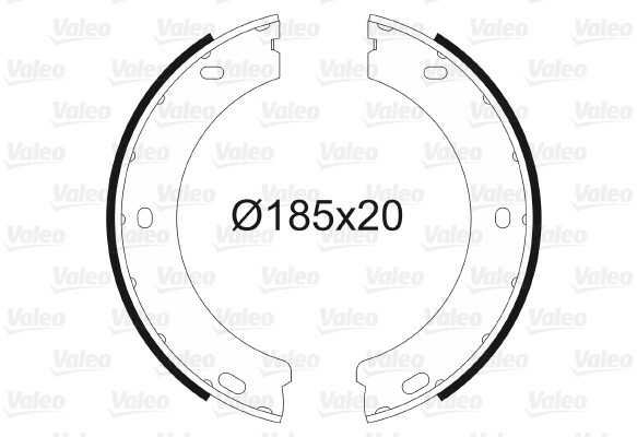 VALEO szczeki hamulcowe 564020