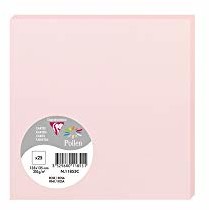 Clairefontaine 11855C opakowanie (z 25 kartkami pyłków, 135 x 135 mm) 210 g, różowe 11855C