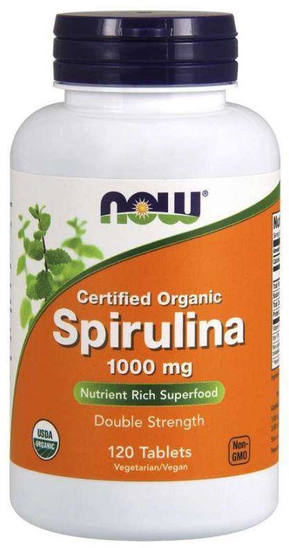 Now Foods Foods EKO Spirulina 1000 mg (120 tabl.)