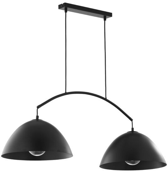 TK Lighting Lampa wisząca podwójna do jadalni FARO NEW 6007 2xE27 25W czarny TK6008