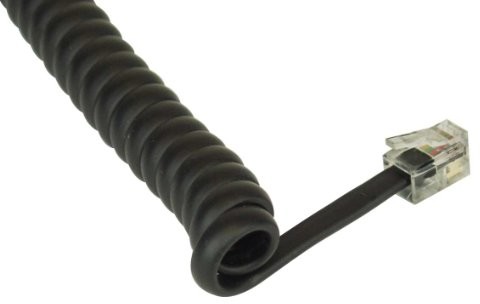 InLine spiralna, RJ10 ST/ST, maksymalnie 4 m, czarna (18895)