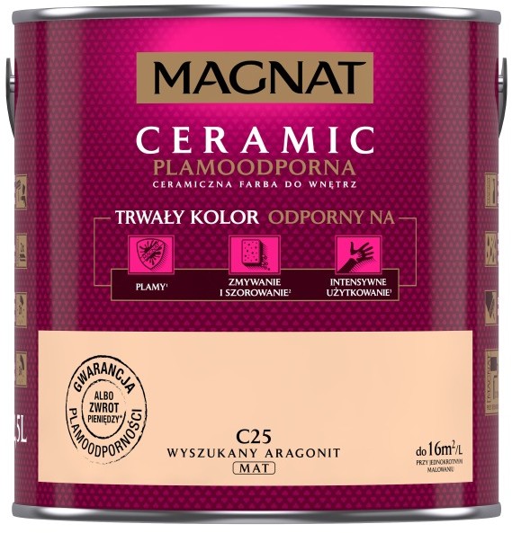 Magnat CERAMIC 2.5L - ceramiczna farba do wnętrz - C25 Wyszukany argonit