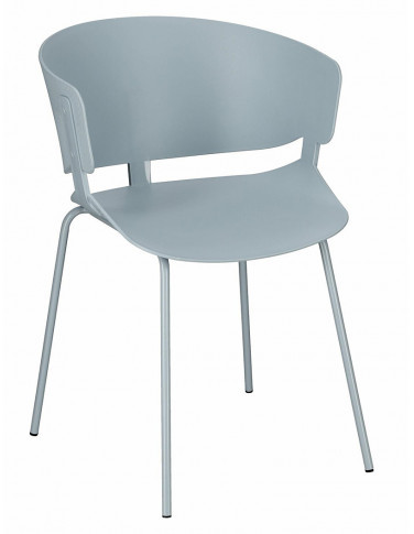 Minimalistyczne krzesło szare Nalmi