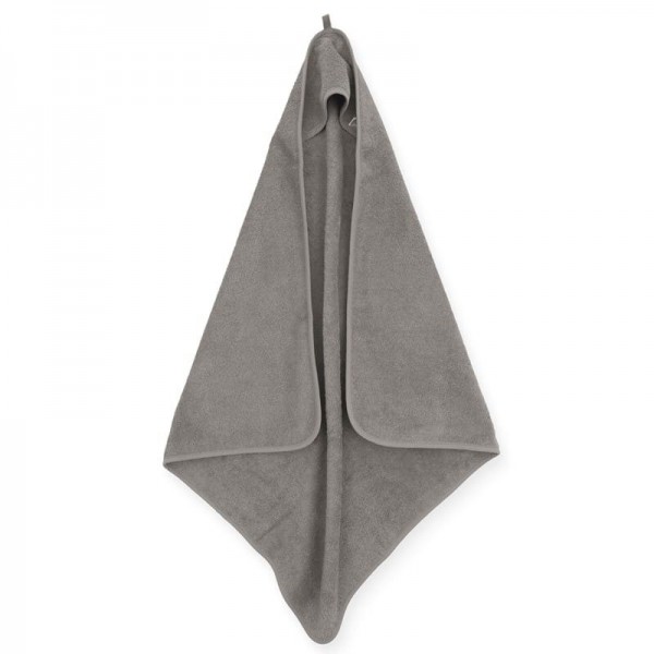 Jollein Baby & Kids Baby & Kids - Ręcznik Kąpielowy z Kapturem 75 x 75 cm Frotte Storm Grey