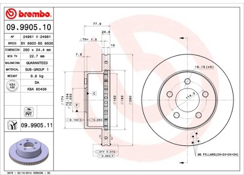 BREMBO 09.9905.10