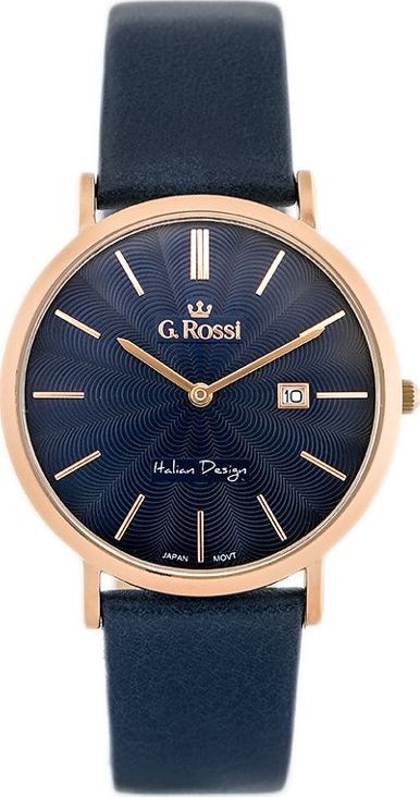 Gino Rossi Zegarek ZEGAREK MĘSKI 10853A SLIM zg184h +BOX uniwersalny 14276