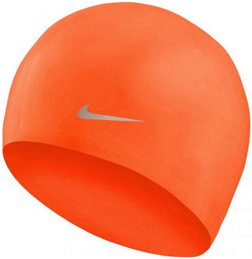 Nike solid silicone cap junior pomarańczowy