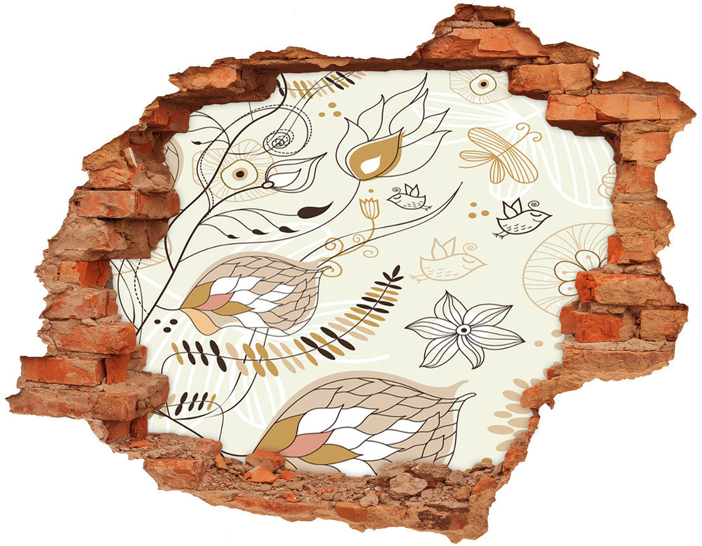 Wallmuralia.pl Naklejka 3D dziura samoprzylepna Ornamenty