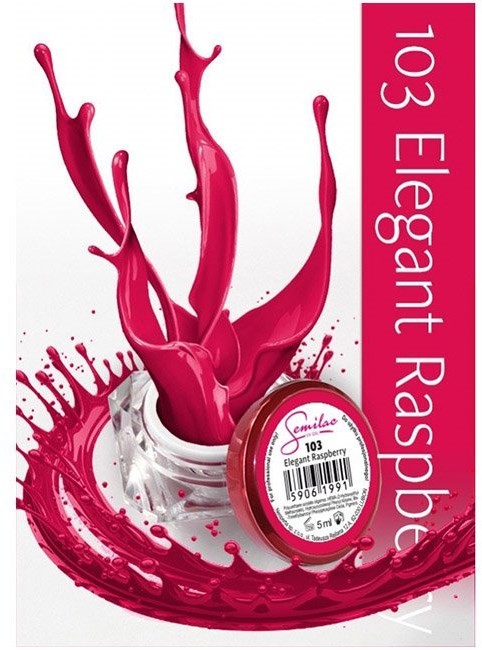 Semilac UV Gel Color 103 Elegant Raspberry 5ml Żel UV do paznokci 5902533440443