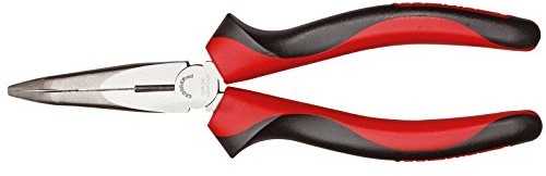 Gedore Red r28512200 szczypce płaskie okrągłe 200 MM greif powierzchni, laengsgezahnt/hartowane indukcyjnie cięcie/2-składnikowym wygięte o 45 °, handschonende przeniesienie mocy