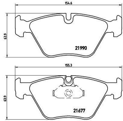 top BREMBO Zestaw klocków hamulcowych, hamulce tarczowe P 06 065