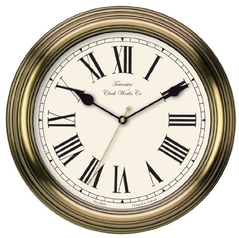 Towcester Clock Works Co. acctim 26708 redb ourn Zegar ścienny, złota 26708
