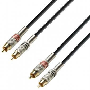 ah Cables Audio Cable 2 X cinch Male to 2 X cinch Male K3TCC0600