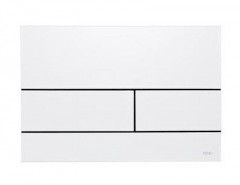 TECE 9240834 TECEsquare II przycisk spłukujący z metalu do WC biały matowy