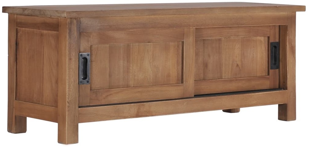 vidaXL Szafka pod TV, 90 x 30 x 35 cm, lite drewno tekowe