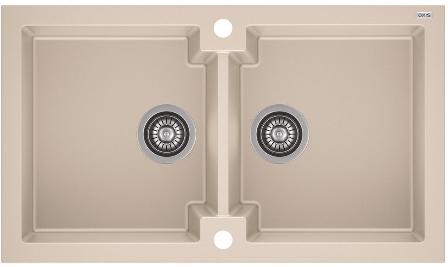 AXIS GROUP Zlew Honest 160 2-komorowy caffe latte