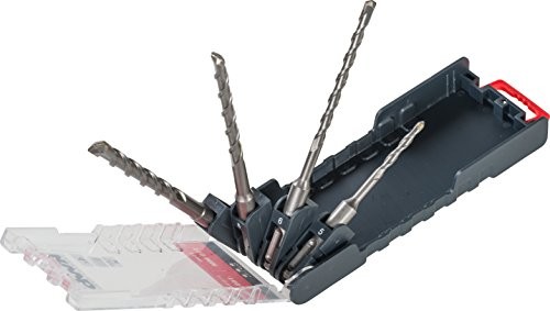 kwb KWB power Box wiertarka udarowa zestaw  5, 6, 8, 10 MM 109164 (4-częściowy, chwyt SDS Plus, hochtemperaturgeloetete z twardego metalu do cięcia)