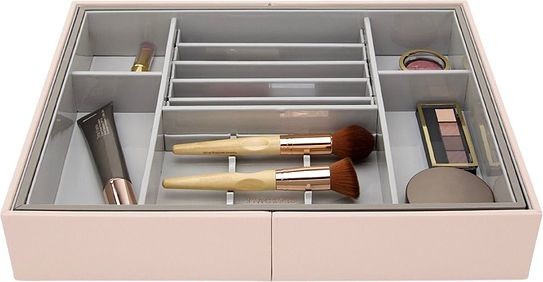 Stackers Organizer do szuflady na kosmetyki Stackers różowy 74544