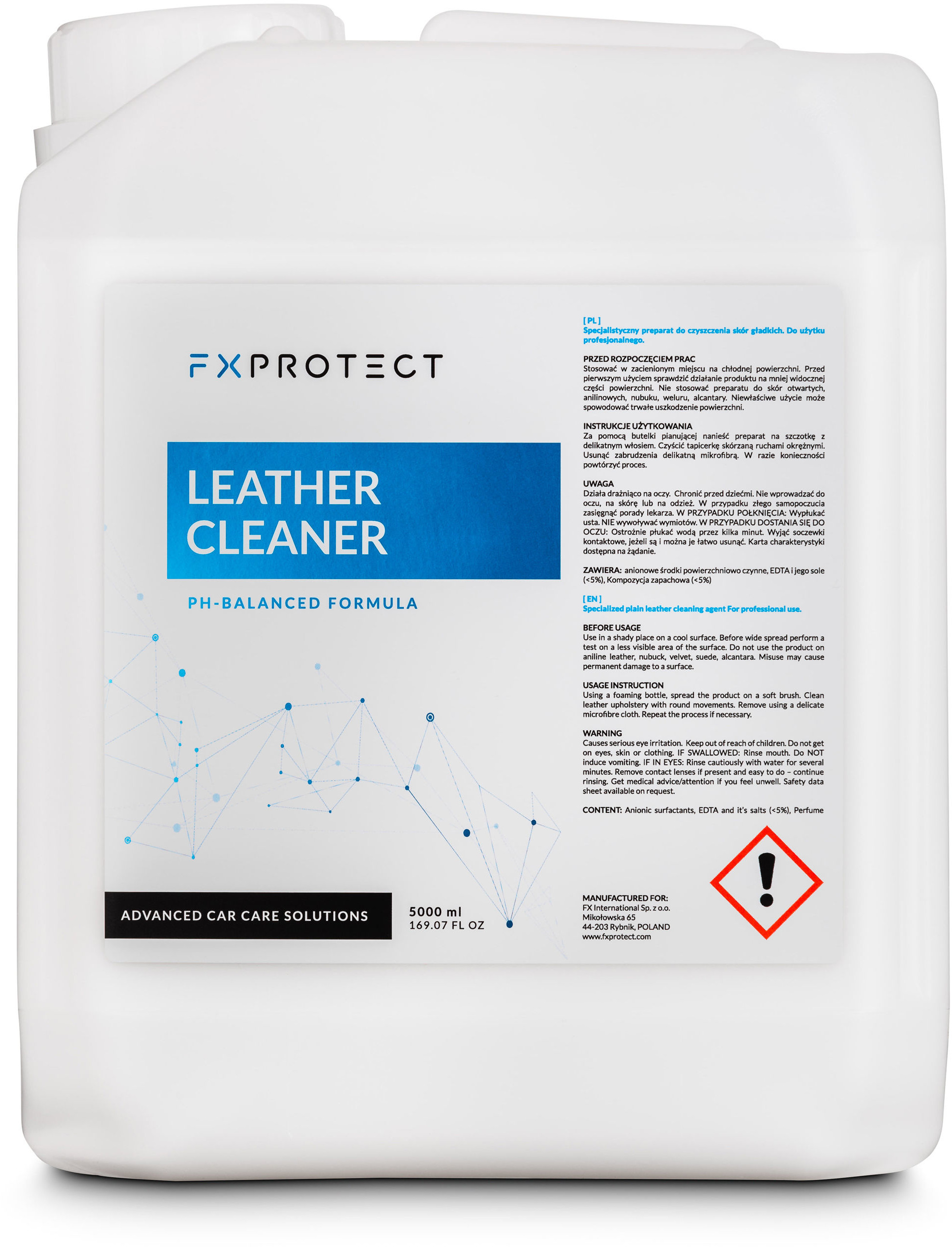 Fx protect FX PROTECT Leather Cleaner - preparat do czyszczenia skóry 5L FX000022