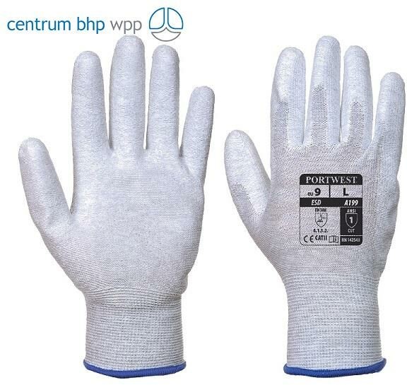 Portwest A199 RĘKAWICA ANTYSTATYCZNA POWLEKANA PU; SZARY