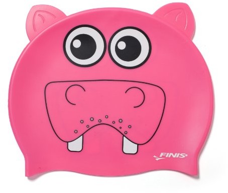 Zdjęcia - Pozostałe do pływania Finis Dziecięcy czepek do pływania  animal heads hippo różowy 