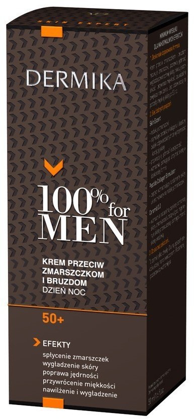 Dermika 100% for Men Krem 50+ przeciw zmarszczkom i bruzdom na dzień i noc 50ml 61077