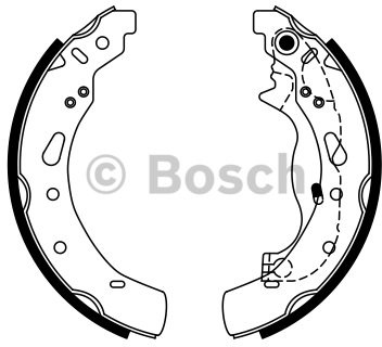 BOSCH Zestaw szczęk hamulcowych 0 986 487 767